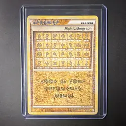 Pokemon Alph Lithograph Ultra Rare Holo Heartgold & Soulsilver Trainer ONE - Image 1