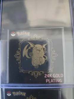 Pokemon Striking Popping Candy 24k Gold Plated Sticker Lot - Image 3