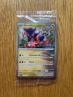 Pokemon TCG Koraidon SVP091 Temporal Forces Prerelease Promo (sealed) - Image 1