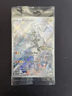 Pokemon TCG N's Reshiram 167/159 Journey Together Stamped Promo NM New, Sealed - Image 1