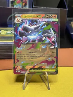 Pokemon Mega Charizard X EX 013/094 PFL Full Art Rare Holo EX NM - Image 1