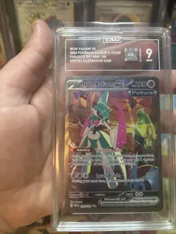 Pokemon Iron Valiant ex 249/182 Paradox Rift SIR TAG 9 Mint - Image 2