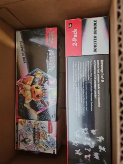 Pokemon Prismatic Evolutions Surprise Box And Booster Bundle Sealed 2 Included - Image 1