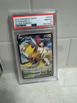 2022 Pokemon | Zeraora V Trainer Gallery SWSH Silver Tempest TG16/TG30 PSA 10 - Image 1