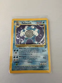 1999 Pokemon Poliwrath Base Set 2 Holo Rare #15/130 LP Excellent Condition - Image 1