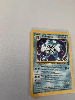1999 Pokemon Poliwrath Base Set 2 Holo Rare #15/130 LP Excellent Condition - Image 3