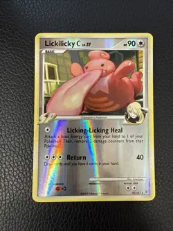 LICKILICKY C 30/147 RARE SUPREME VICTORS POKEMON REVERSE HOLO LP/MP 2009 - Image 1