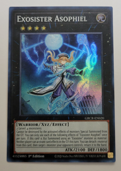 Yu-Gi-Oh Exosister Asophiel Super Rare 1st Edition GRCR-EN020 - Image 1
