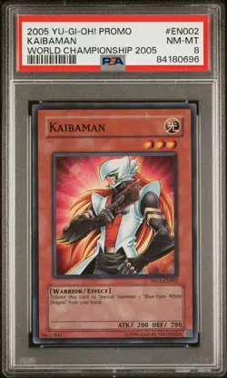 Kaibaman WC5 PSA 8 Super Rare World Campionship Promo #EN002 Yugioh 2005 - Image 1