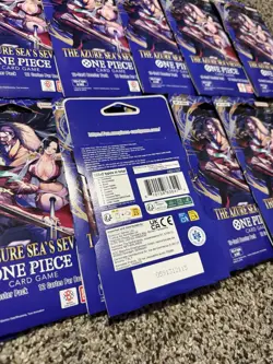 One Piece OP-14 Sleeved Booster Packs Lot of (15) Blister Packs Sealed --IN HAND - Image 2