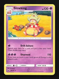 Slowking 48/147 LP Burning Shadows English Pokemon Card TCG - Image 1