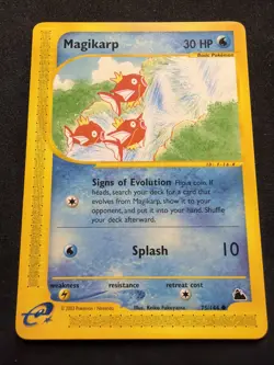 Pokemon Card - Magikarp Skyridge 75/144 Common - NM+ - Image 1