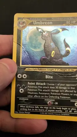 Pokemon TCG Umbreon Neo Discovery Holo Rare Card 13/75 - Image 2