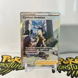 Cynthia's Ambition GG60 Crown Zenith: Galarian Gallery Ultra Rare Pokemon Card - Image 1