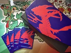 Pokemon Sword & Shield Darkness Ablaze Empty ETB Dividers & 130 Bulk Cards - Image 1