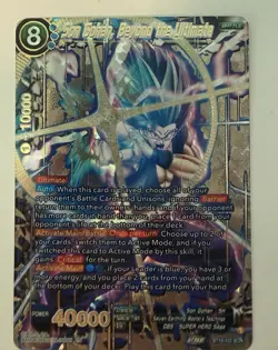 Bandai Son Gohan Beyond the Ultimate SCR Holo BT19-152 Dragon Ball Super Card - Image 2