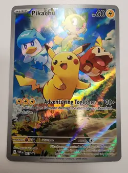 Pikachu 027 SV: Scarlet & Violet Promo Card Holo - Image 1