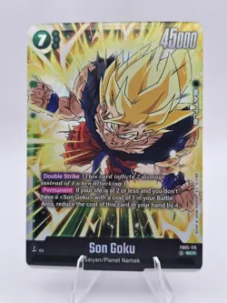 Bandai Son Goku FB05-119 SCR Double Strike Permanent Dragon Ball Super Card Game - Image 1