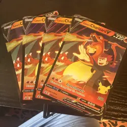 Pokemon TCG Lance & Charizard SWSH133 Promo Foil Celebrations Card Lot (4) - Image 1