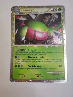 Yanmega Prime 98/102 HGSS Triumphant Pokemon Card Holo Foil Rare Light Play LP - Image 1