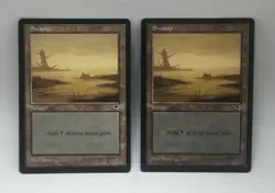 Magic The Gathering TEMPEST Swamp Land #4 Play Wear MTG (2 cards) - Image 1