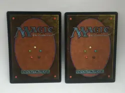 Magic The Gathering TEMPEST Swamp Land #4 Play Wear MTG (2 cards) - Image 2