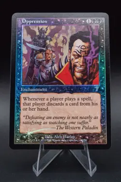 Oppression: 2001 Magic the Gathering - 7th Edition Foil - Image 1
