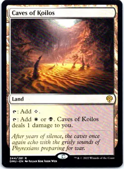 #244 Caves of Koilos MTG Dominaria United Rare - Image 1
