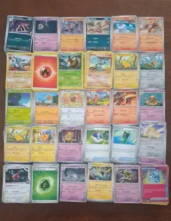 3000 Pokemon TCG Bulk Card LOT 170 Holos, Common, Japanese - Image 1