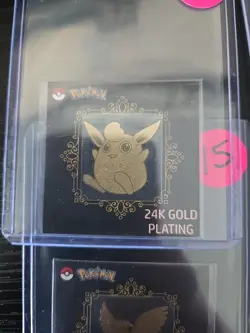 Pokemon Candy Stickers Korean Striking 24K Gold Plating Lot - Image 2