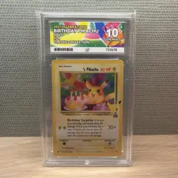 Pokemon TCG Birthday Pikachu #24 Celebrations 25th Anniversary Ace Graded 10 - Image 1