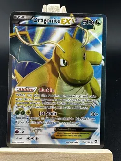 Pokemon Dragonite EX (108 Full Art) 108/111 XY - Furious Fists Holo See All Pics - Image 1
