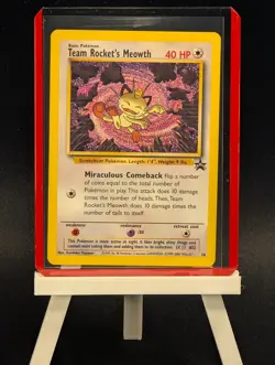 Pokemon TCG Team Rocket's Meowth WOTC 18 Promo NM - Image 1