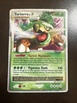 Torterra LV. X DP09 Pokemon TCG Diamond & Pearl Promo MINOR DMG - Image 1