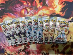 Pokemon Prismatic Evolutions New 🔥Sealed Pack Lot Of 10 🔥 - Image 1