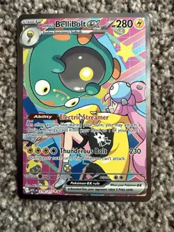 Pokemon Iono's Bellibolt ex Full Art Holo Ultra Rare EX SV09 279/217 - Image 1