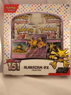 Pokemon TCG S&V 151 Alakazam EX Collection Box - Image 1