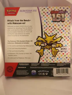 Pokemon TCG S&V 151 Alakazam EX Collection Box - Image 2