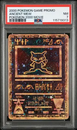 2000 Pokemon Game Movie Ancient Mew Pokemon 2000 Movie PSA 7 - Image 1