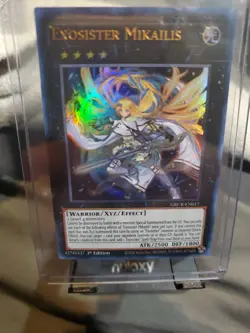 Yugioh! LP Exosister Mikailis - GRCR-EN017 - Ultra Rare - 1st Edition Lightly Pl - Image 1