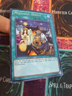 Yugioh Mistaken Arrest CORE-EN065 Secret Rare Unlimited Near Mint - Image 2
