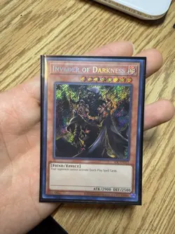 YUGIOH INVADER OF DARKNESS UNLIMITED SECRET RARE#IOC-EN111 25TH ANNIVERSARY NM - Image 1
