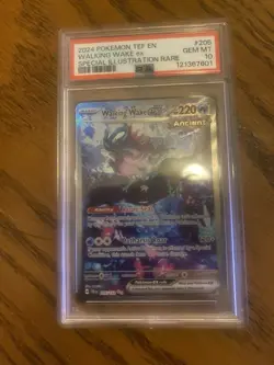 Pokemon TCG Scarlet & Violet: Temporal Forces Walking Wake EX 050/162 PSA 10 - Image 1