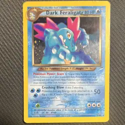 Pokemon Dark Feraligatr Holo Rare Unlimited Neo Destiny 5/105 English 2000 - Image 1