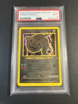 PSA 9 - 2002 SHINING STEELIX POKEMON NEO DESTINY #112 UNLIMITED - Image 1