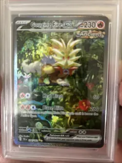 Pokemon TCG Gouging Fire EX Scarlet & Violet Temporal Forces 204/162 PSA 10 - Image 2