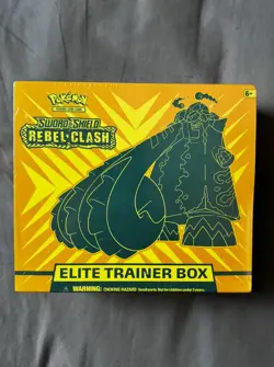 Pokemon Elite Trainer Box ETB Sword & Shield Rebel Clash Sealed New - Image 1
