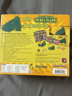 Pokemon Elite Trainer Box ETB Sword & Shield Rebel Clash Sealed New - Image 2