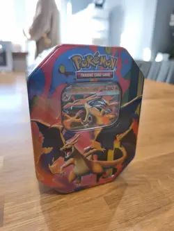 Pokemon TCG: Mega Charizard Tin - Mega Charizard Y ex - New Factory Sealed - Image 1