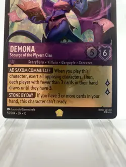55/204 Demona - Scourge of the Wyvern LEGENDARY FOIL Disney Lorcana Set 10 - Image 3